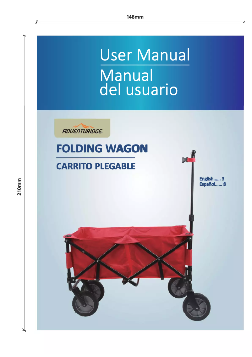 Page n°1 - Manuel utilisateur Adventuridge Folding Wagon 94860
