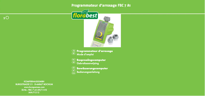 Page 1 de la notice Manuel utilisateur Florabest KH 4258
