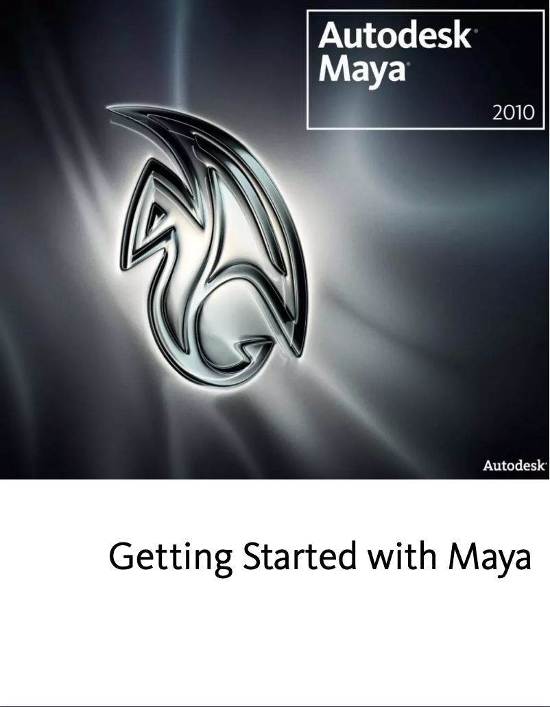 Page n°1 - Manuel utilisateur Autodesk Maya 2010