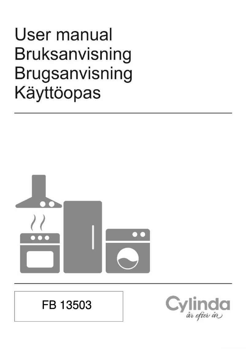 Page 1 de la notice Manuel utilisateur Cylinda FB 1350