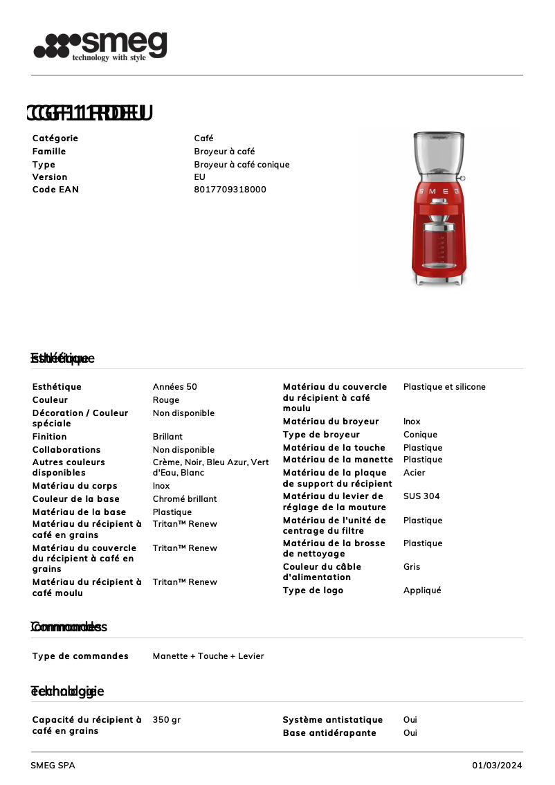 First page image of the manual for CGF11