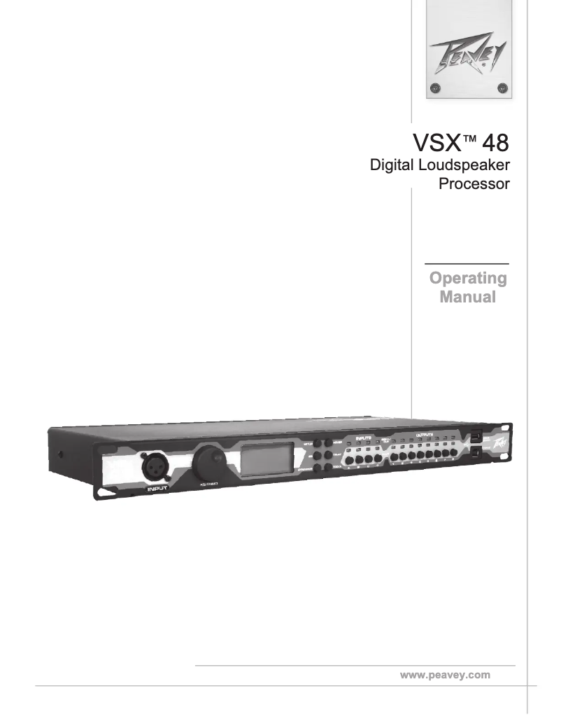 Image de la première page du manuel de l'appareil VSX 48