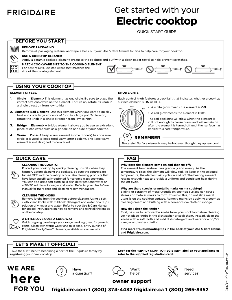 Image de la première page du manuel de l'appareil PCCE3680AF