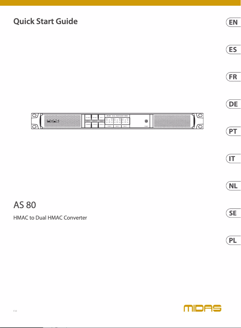 Image de la première page du manuel de l'appareil AS 80