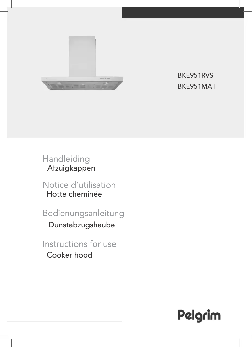 Image de la première page du manuel de l'appareil BKE951RVS