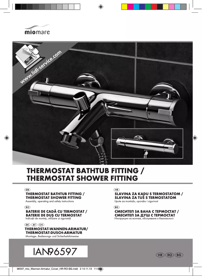 Image de la première page du manuel de l'appareil IAN 96597