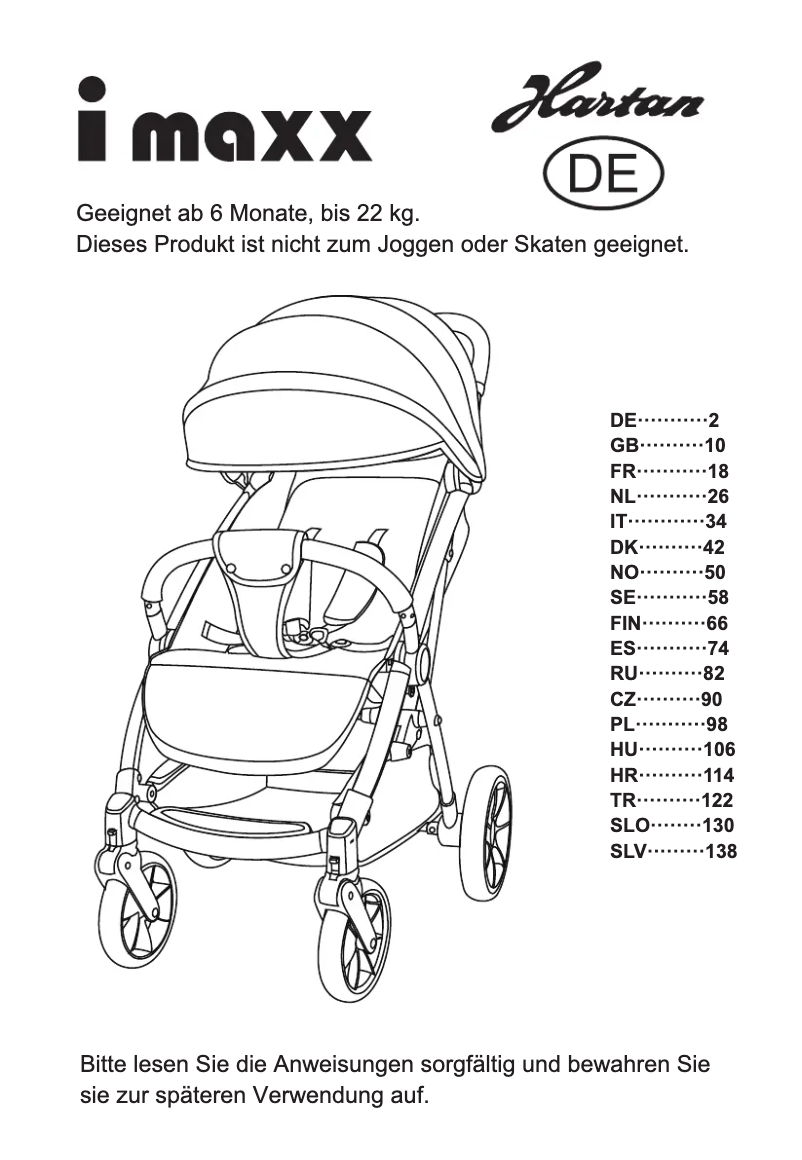 Page 1 de la notice Manuel utilisateur Hartan i-maxx