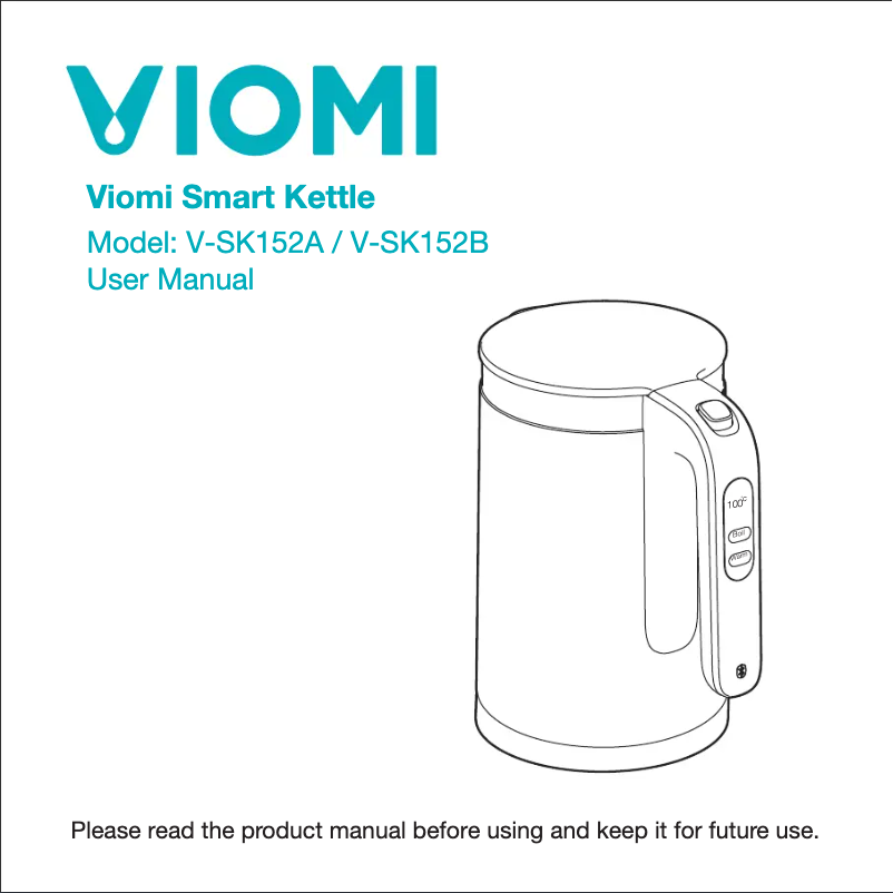 Página 1 del manual Manual de usuario Viomi Smart Kettle V-SK152A