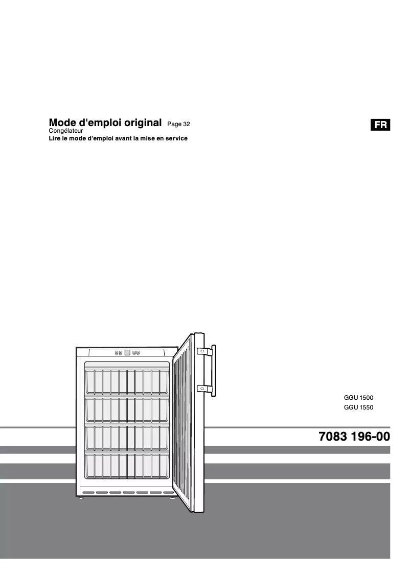 Page n°1 - Manuel utilisateur Liebherr GGU 1550 Premium