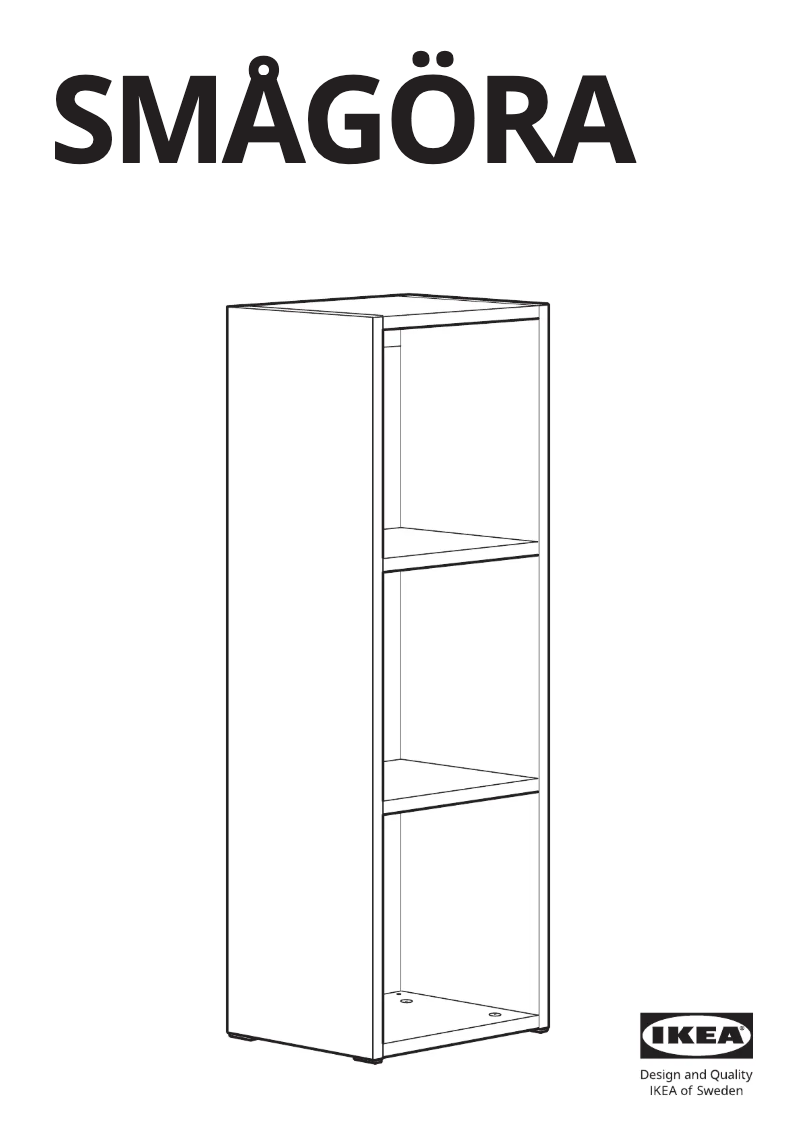 Página 1 del manual Manual de usuario Ikea SMÅGÖRA 504.654.93