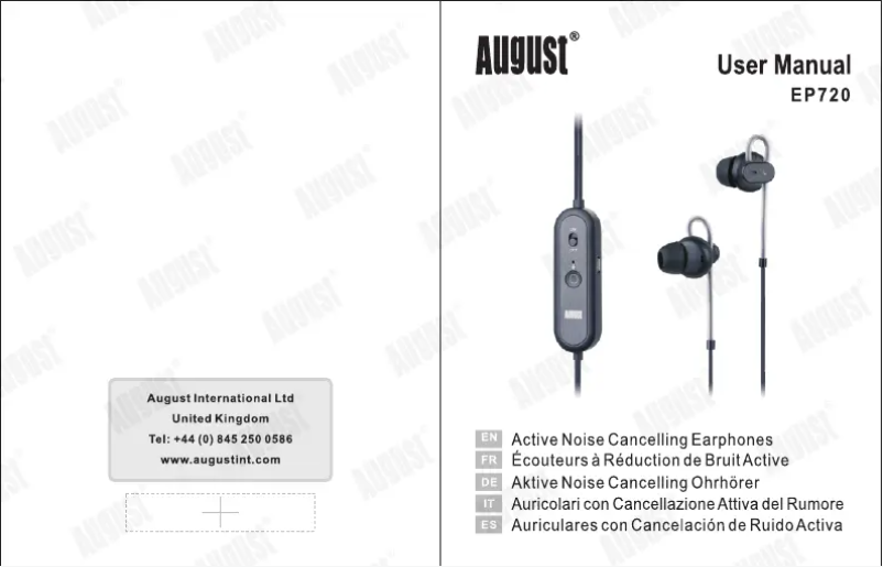 First page image of the manual for EP720