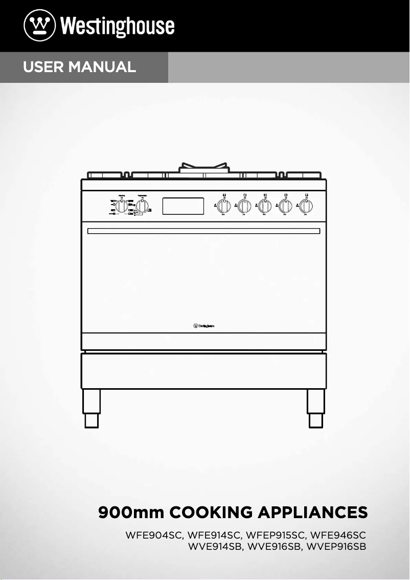 Image de la première page du manuel de l'appareil WFE914SC