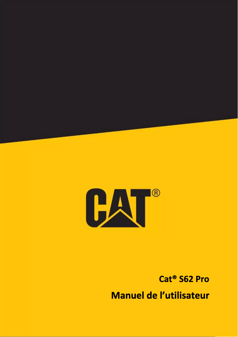 Page 1 de la notice Manuel utilisateur CAT S62 Pro