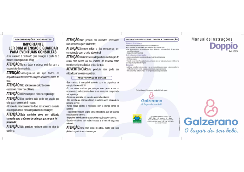 Imagen de la primera página del manual del dispositivo Doppio