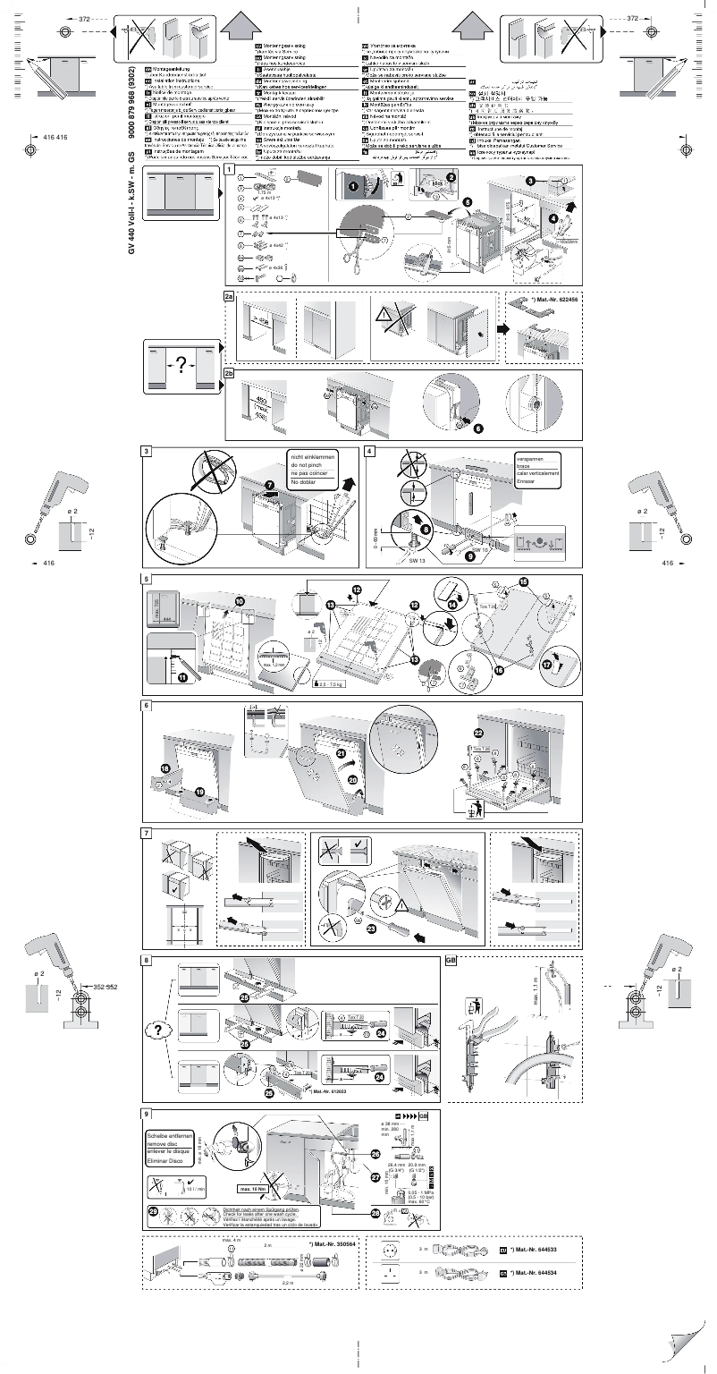 Page n°1 - Guide d'installation Siemens SR65M031EU