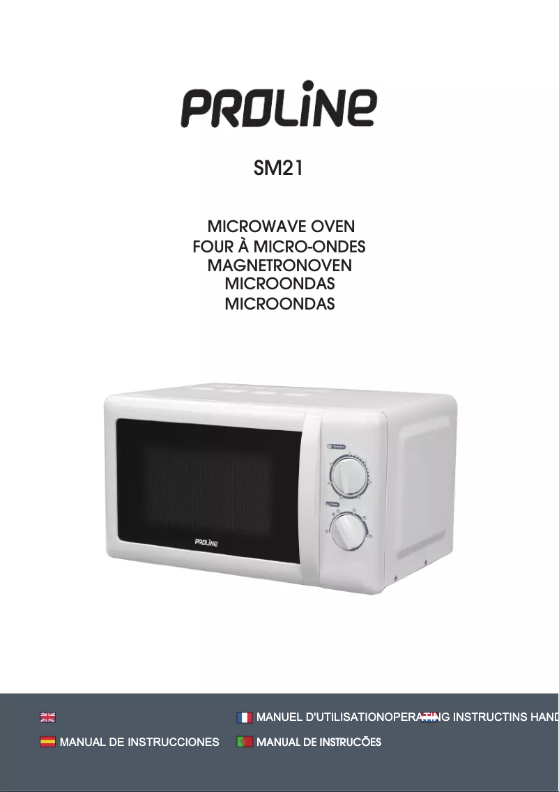 Page 1 of the manual User Manual Proline SM21