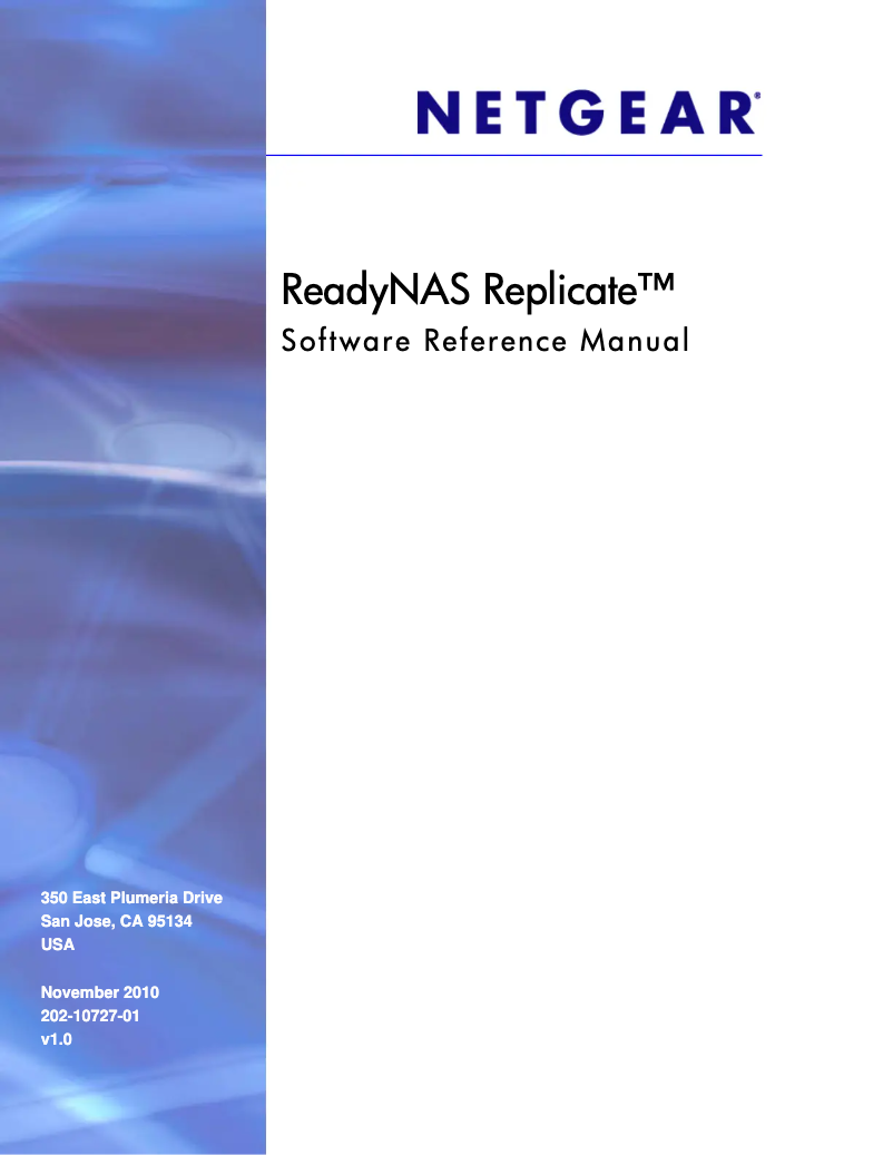 Image de la première page du manuel de l'appareil ReadyNAS R00RPL1