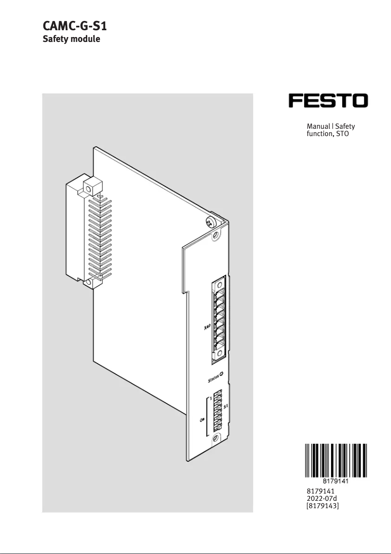 Page 1 de la notice Manuel utilisateur Festo CAMC-G-S1