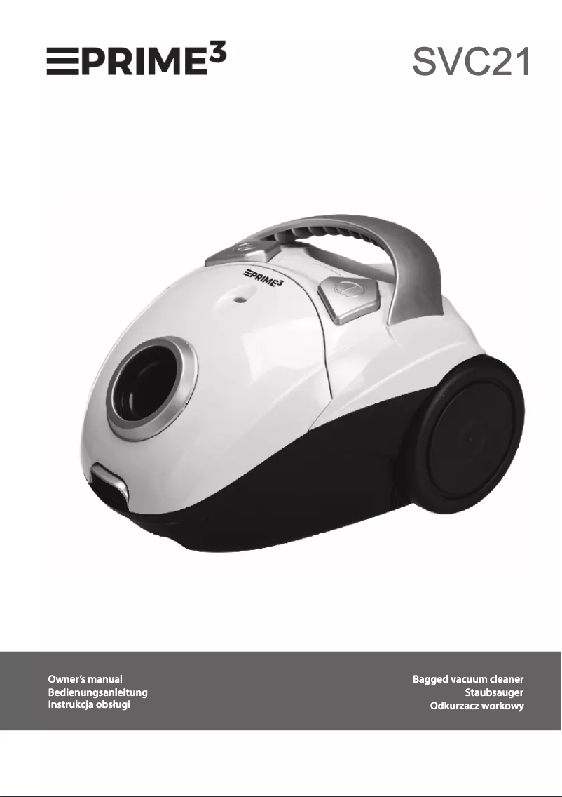 Page 1 de la notice Manuel utilisateur PRIME3 SVC21