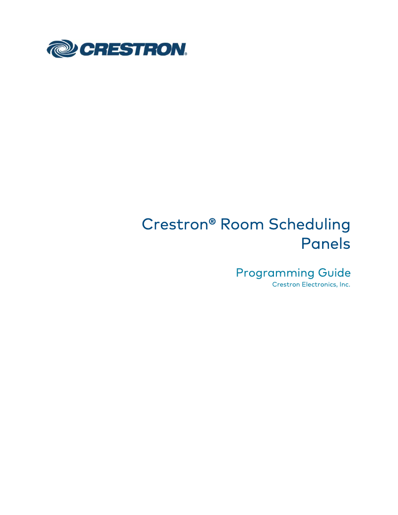 Page n°1 - Manuel utilisateur Crestron TSS-10-B-S-SSC
