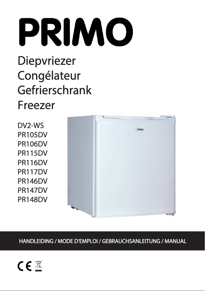 Page 1 de la notice Manuel utilisateur Primo PR105DV