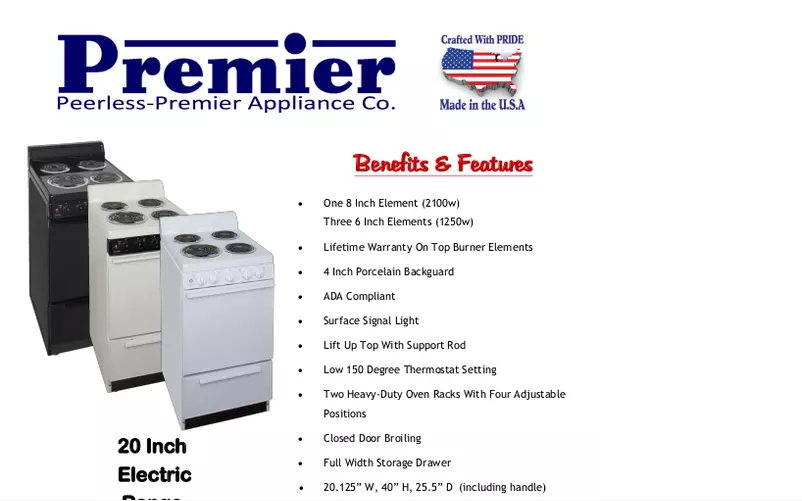 Page 1 de la notice Manuel utilisateur Premier EAK100TP