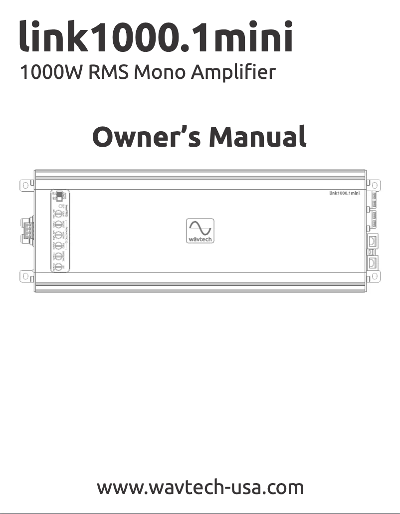 Page 1 de la notice Manuel utilisateur Wāvtech Link1000.1mini