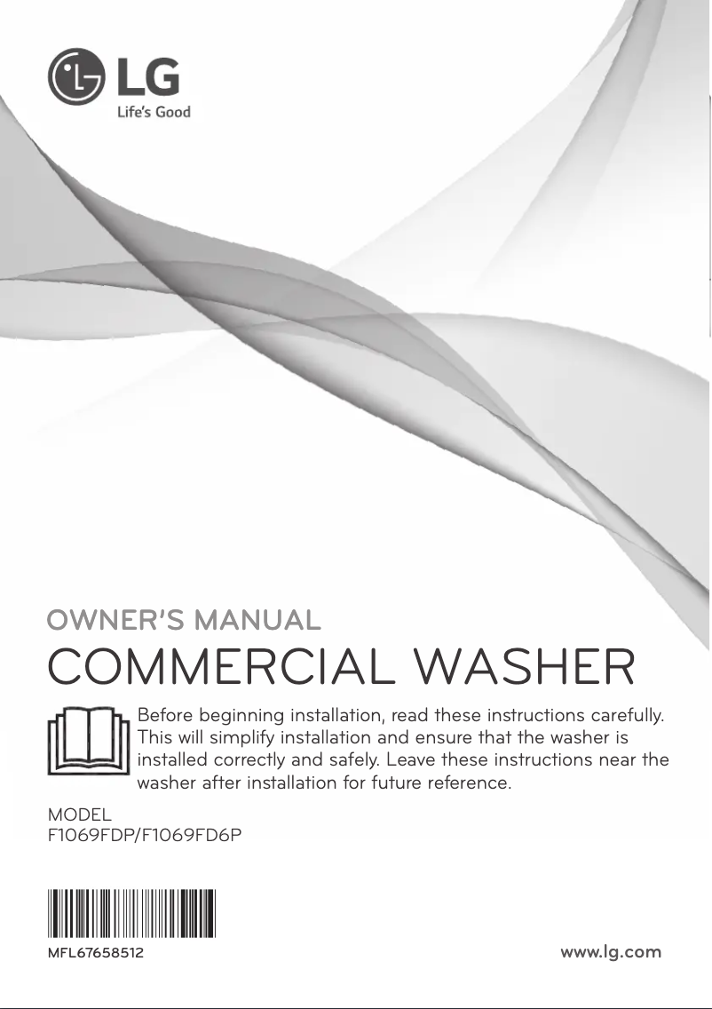 Page 1 de la notice Manuel utilisateur LG F1069FD6P