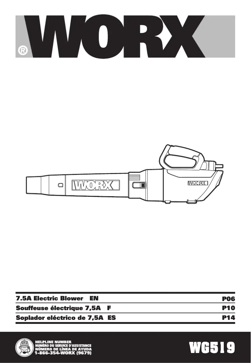 Página 1 del manual Manual de usuario Worx WG519