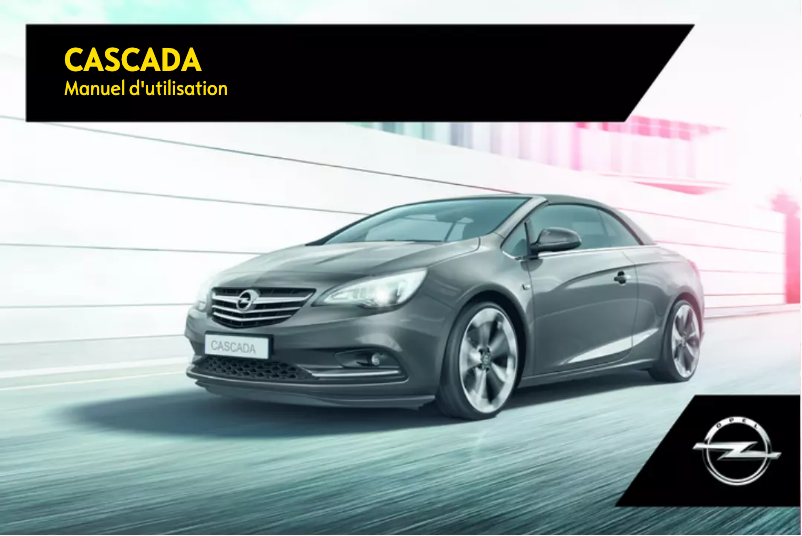 Page n°1 - Manuel utilisateur Opel Cascada (2017)