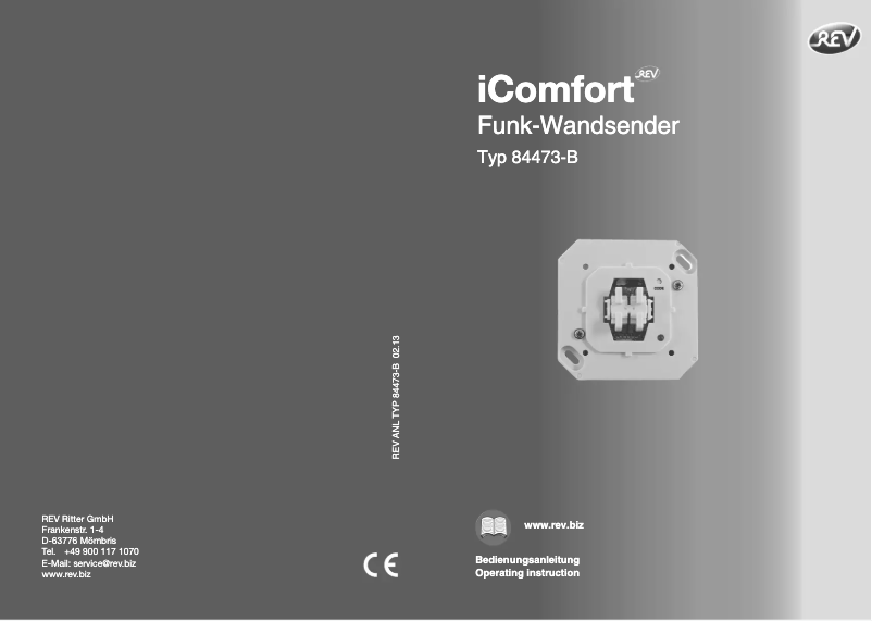 Page n°1 - Manuel utilisateur REV iComfort 84473-B