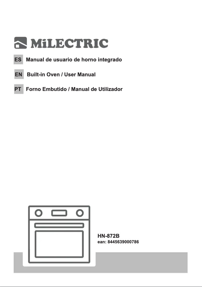 Página 1 del manual Manual de usuario Milectric HN-872B
