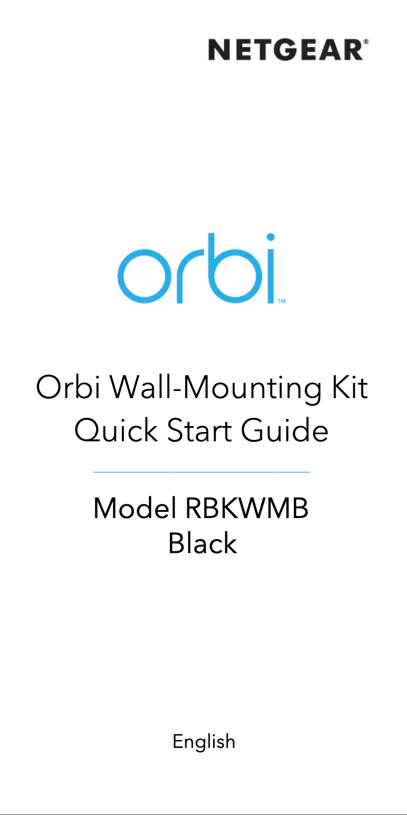 Page n°1 - Manuel utilisateur Netgear Orbi RBKWMB