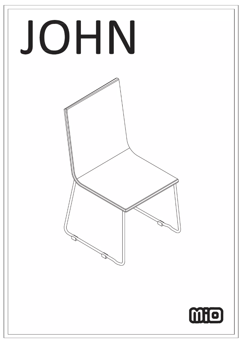 Image de la première page du manuel de l'appareil John