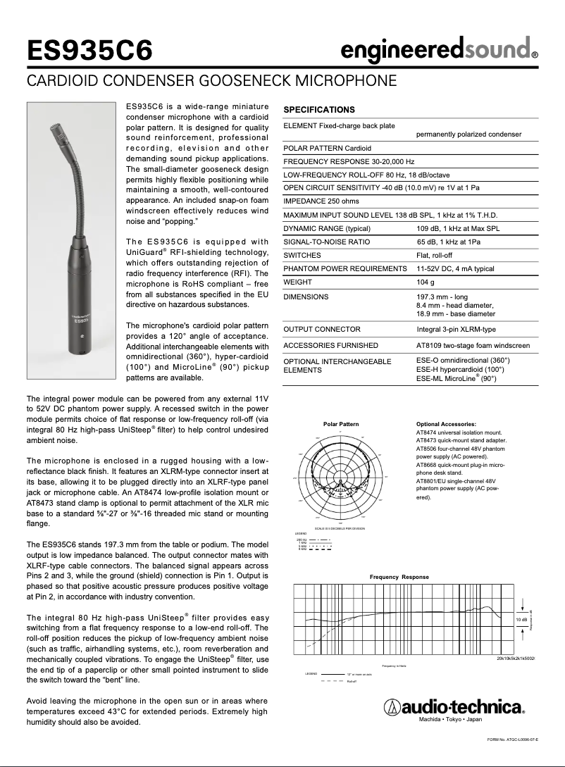 Image de la première page du manuel de l'appareil ES935C6