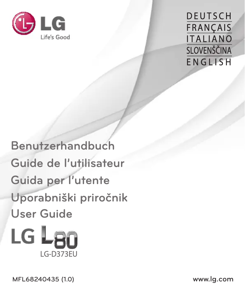 Page n°1 - Manuel utilisateur LG LG-D373EU