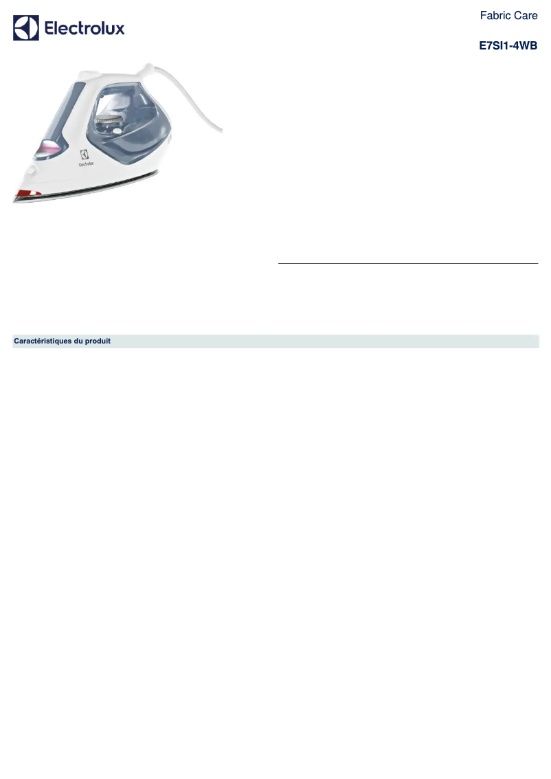 Página 1 del manual Manual de usuario Electrolux Refine 700 E7SI1-4WB