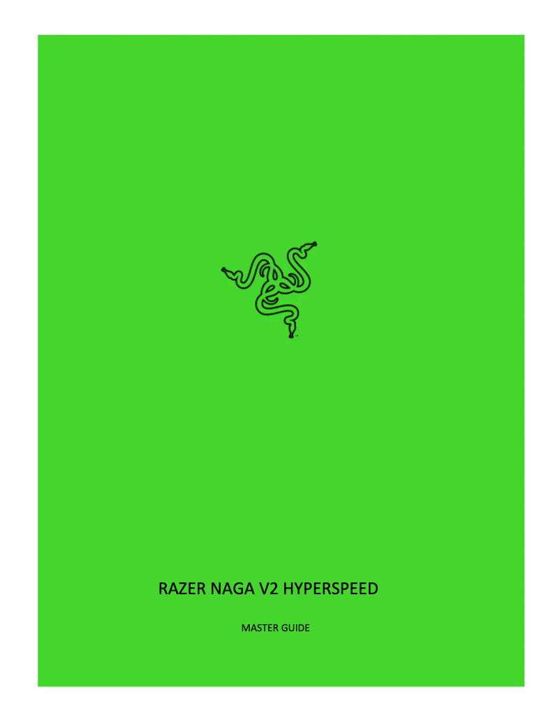 Página 1 del manual Manual de usuario Razer Naga V2 HyperSpeed