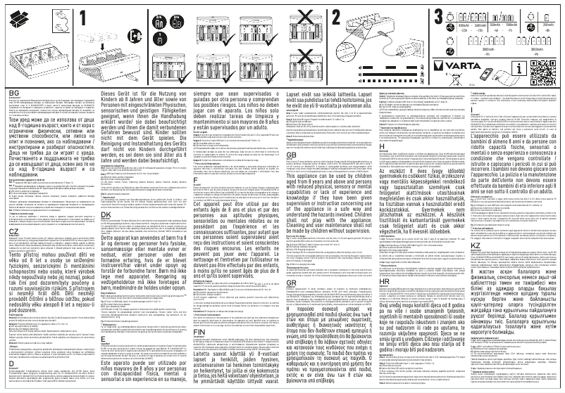 Page 1 de la notice Manuel utilisateur Varta Universal charger