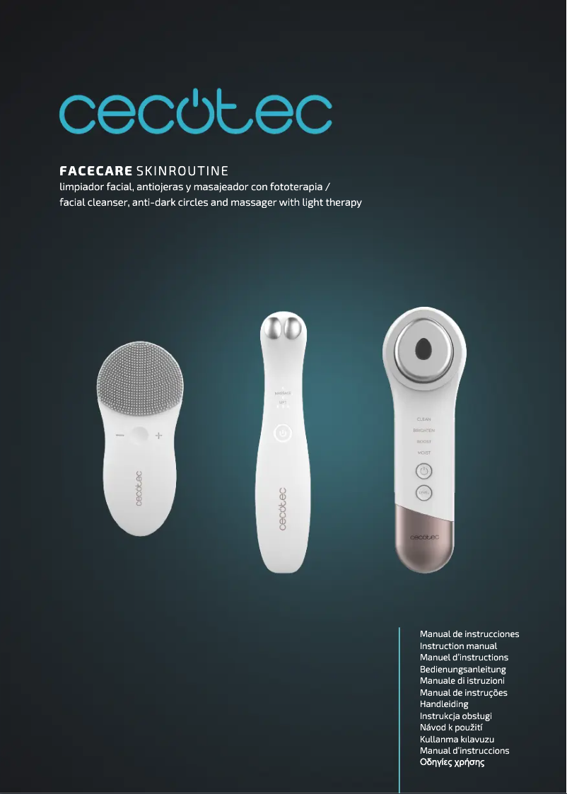 Page 1 de la notice Manuel utilisateur Cecotec FaceCare SkinRoutine