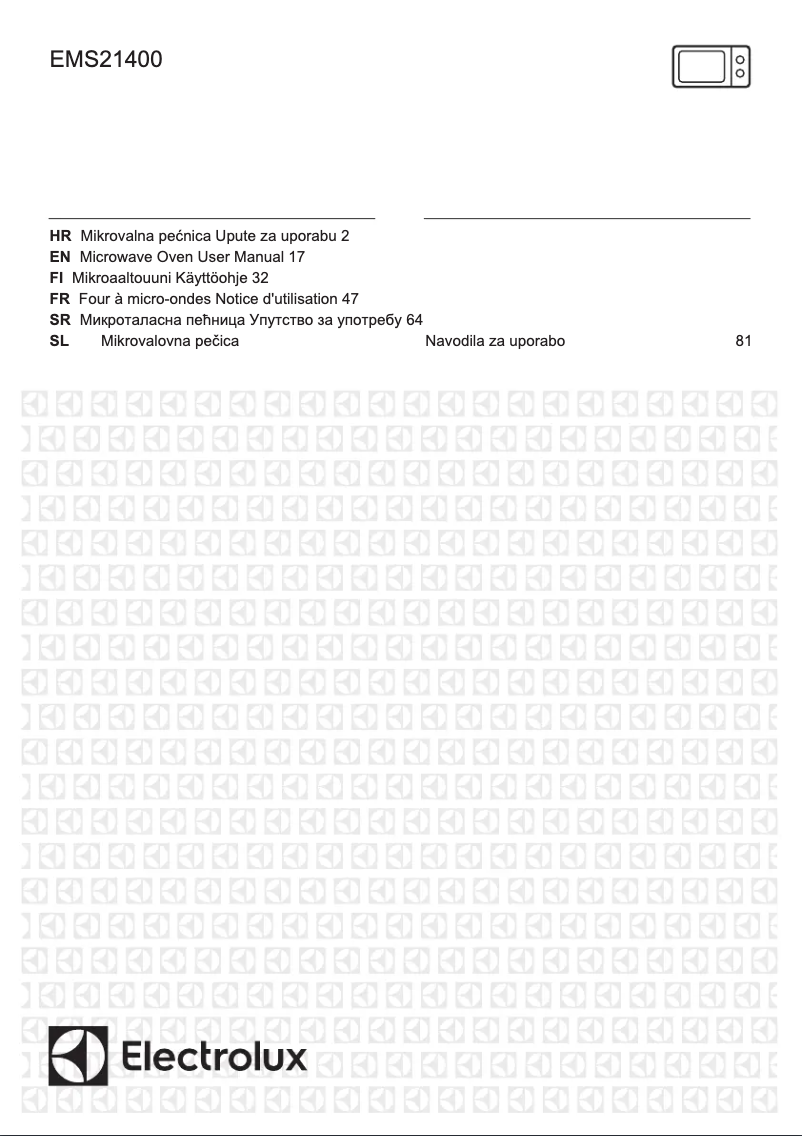 Página 1 del manual Manual de usuario Electrolux EMS21400W
