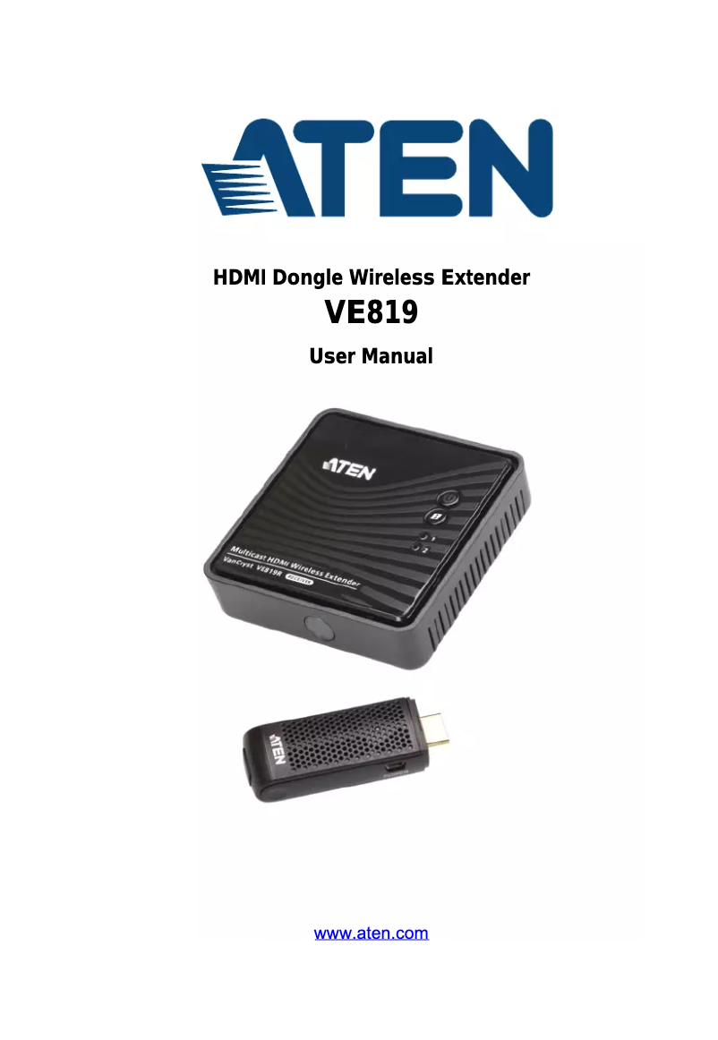 Page n°1 - Manuel utilisateur ATen VE819