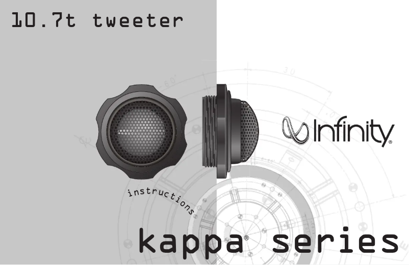 Page 1 de la notice Manuel utilisateur Infinity Kappa 10.7T