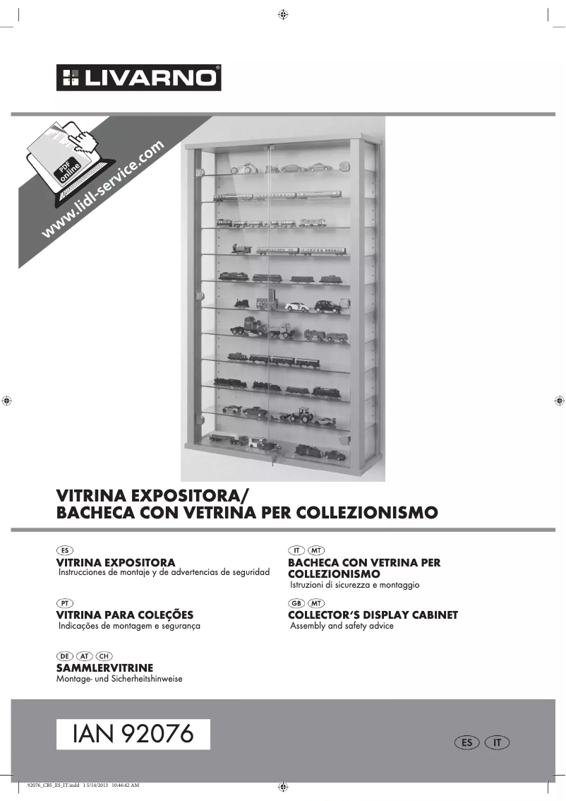 Page n°1 - Manuel utilisateur Livarno Lux IAN 92076