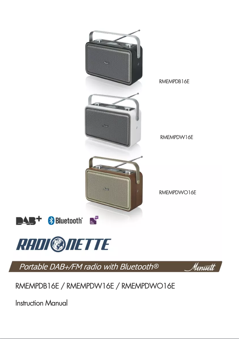 Page n°1 - Manuel utilisateur Radionette RMEMPDWO16E