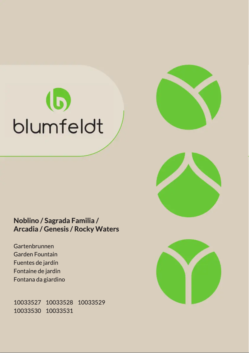 Page 1 de la notice Manuel utilisateur Blumfeldt Genesis