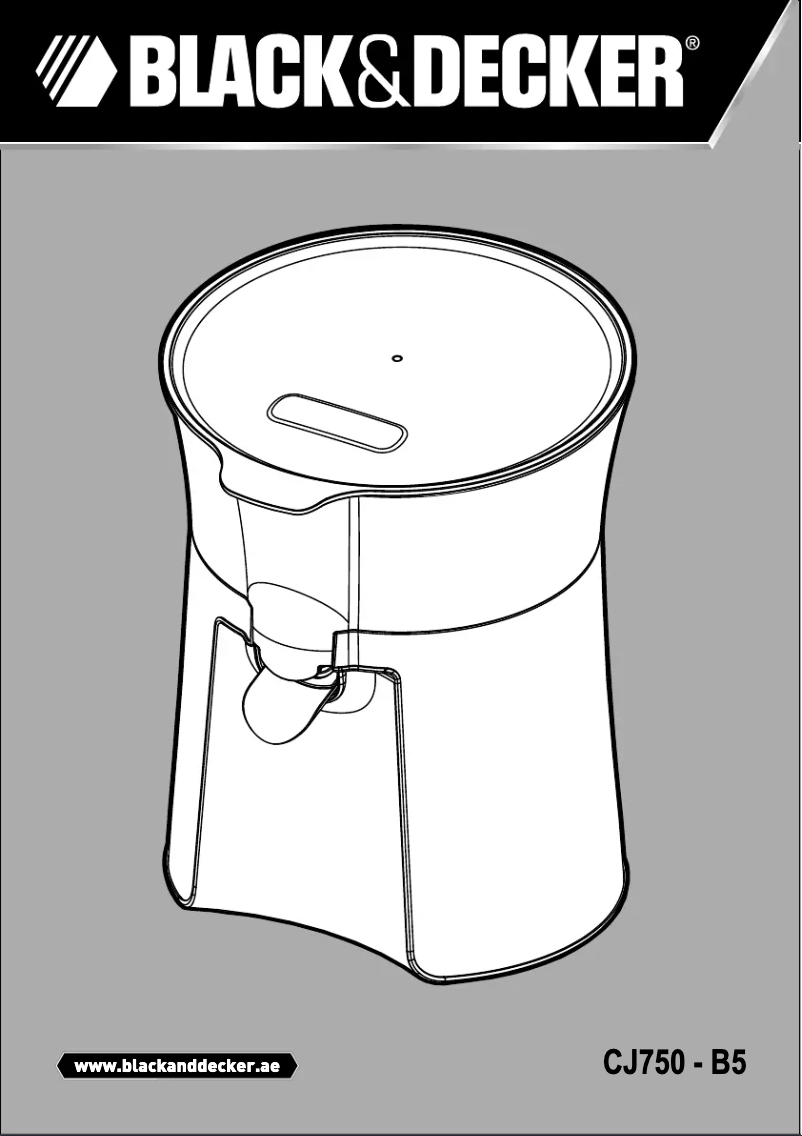 Page 1 de la notice Manuel utilisateur Black & Decker CJ750