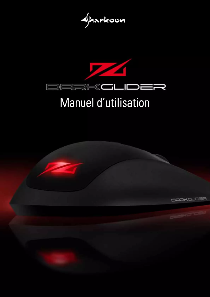 Page 1 de la notice Manuel utilisateur Sharkoon DarkGlider