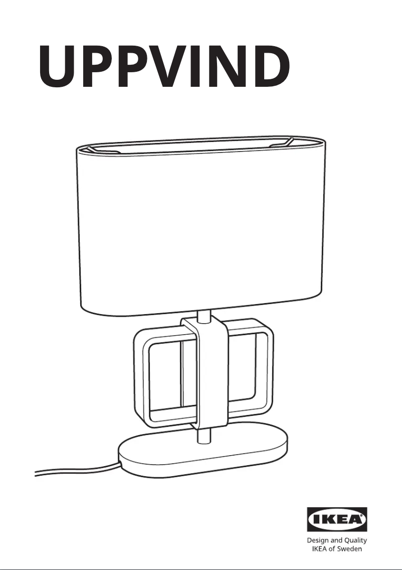 Page 1 de la notice Manuel utilisateur Ikea UPPVIND 004.377.04