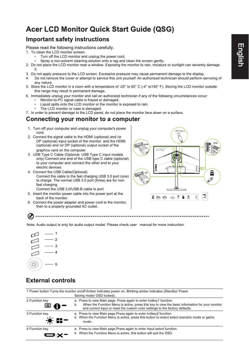 Image de la première page du manuel de l'appareil ConceptD CP5271UV